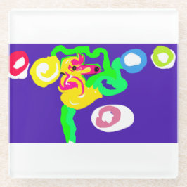 Seahorse art king glasuntersetzer