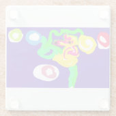 Seahorse art king  glasuntersetzer (Rückseite)