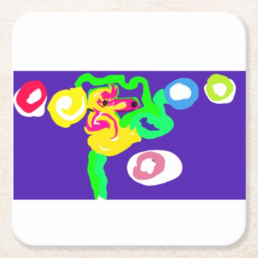 Seahorse art king  rechteckiger pappuntersetzer (Vorderseite)