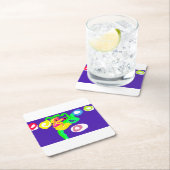 Seahorse art king  rechteckiger pappuntersetzer (Vor Ort)