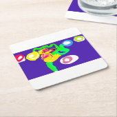 Seahorse art king  rechteckiger pappuntersetzer (angewinkelt)