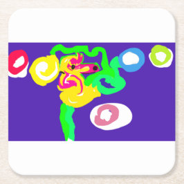 Seahorse art king rechteckiger pappuntersetzer