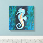 Seahorse canvas art leinwanddruck (Insitu (Holzboden))