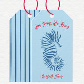 Seahorse Christmas Card Geschenkanhänger