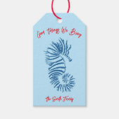 Seahorse Christmas Card Geschenkanhänger (Vorderseite)