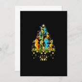 Seahorse Christmas Tree Lights Holiday Seahorse Lo Einladung (Vorne/Hinten)