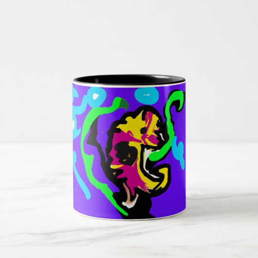 Seahorse color zweifarbige tasse (Mittel)