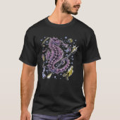 Seahorse fighting plastic in the ocean sea Creatur T-Shirt (Vorderseite)