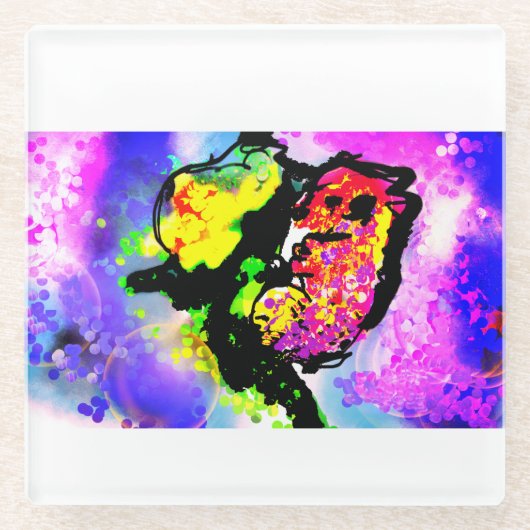 Seahorse joy glasuntersetzer (Vorderseite)