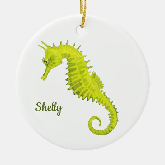 Seahorse Keramik Ornament (Vorne)