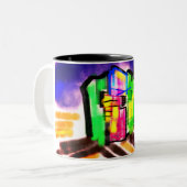 Seahorse love zweifarbige tasse (Vorderseite Links)