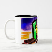 Seahorse love zweifarbige tasse (Links)