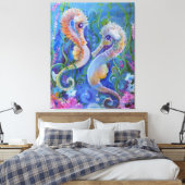 Seahorse Paradise Leinwanddruck (Insitu (Schlafzimmer))