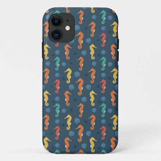 Seahorse Pattern Case-Mate iPhone Hülle (Rückseite)