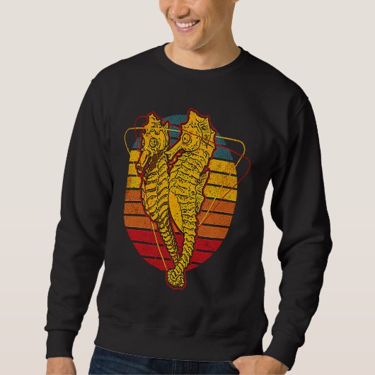 Seahorse Sea Horse Ocean Animal Colorful Sweatshirt (Vorderseite)
