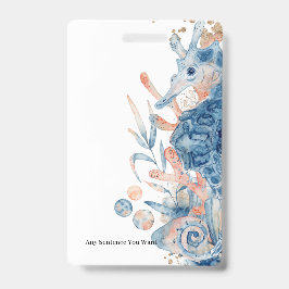 Seahorse shell under the sea baby boy shower  ausweis