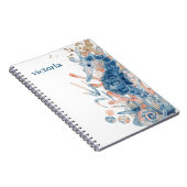 Seahorse shell under the sea Blue Birthday For Kid Notizblock (Rechte Seite)