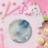 Seahorse shell under the sea Blue Birthday For Kid Pappteller (Party)