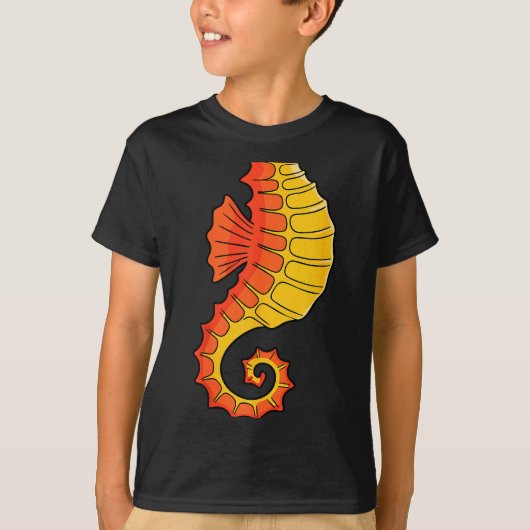Seahorse Shirt Adult Kids Men Women Sea Horse Cost (Vorderseite)