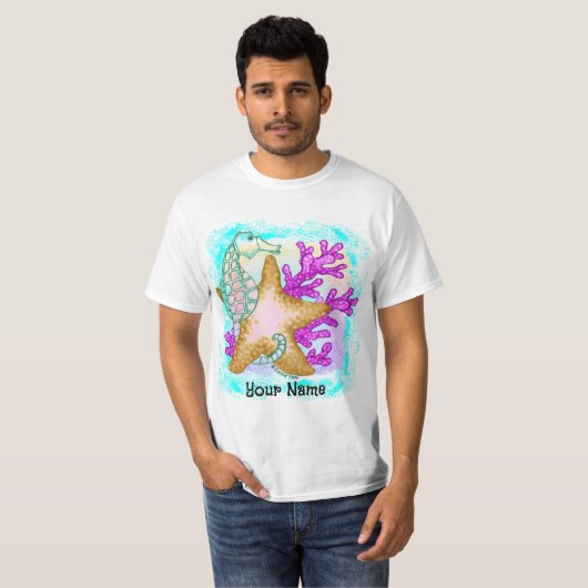 Seahorse starfish Friends t-shirt (Vorne ganz)