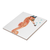 Seahorse Steampunk Fliese (Seite)