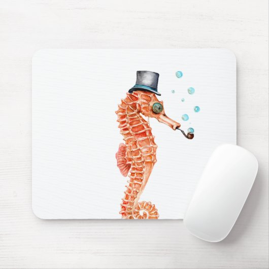 Seahorse Steampunk Mousepad (Mit Mouse)