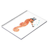 Seahorse Steampunk Notizblock (Linke Seite)