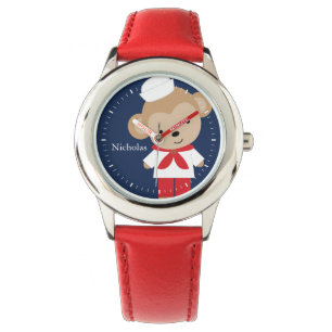 Seailor Monkey Personalisiert Kid's Armbanduhr