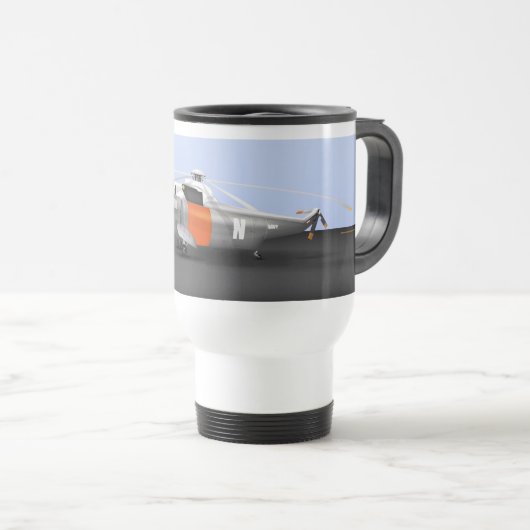 SeaKing-Rettung Reisebecher (VorderseiteRechts)