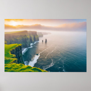 Seakoast Meer Natur Blaues Wasser Luftbild Poster