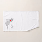 Seal Design Monogrammed Badhandtuch Set (Handtuch)