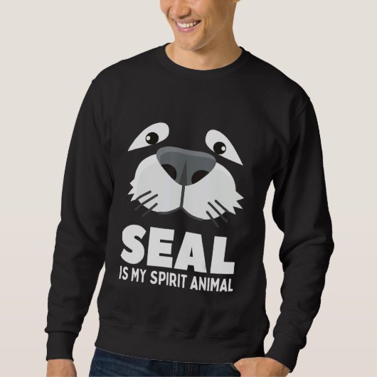 Seal Is My Spirit Animal Seals Boys Girls Sweatshirt (Vorderseite)