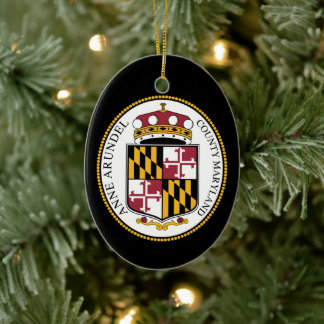 Seal of Anne Arundel County, MD Keramik Ornament