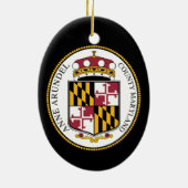 Seal of Anne Arundel County, MD Keramik Ornament (Hinten)