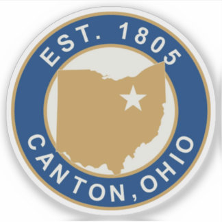 Seal of Canton, Ohio, USA Aufkleber