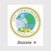 Seal of Citrus Heights, California, USA Aufkleber (Blatt)