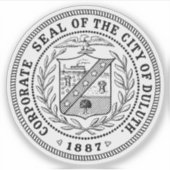 Seal of Duluth, Minnesota, USA Aufkleber (Vorderseite)