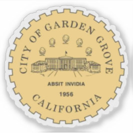 Seal of Garden Grove, California, USA Aufkleber