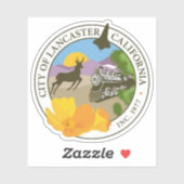 Seal of Lancaster, California, USA Aufkleber (Blatt)