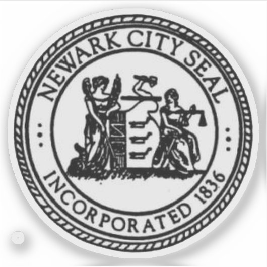 Seal of Newark, New Jersey, USA Aufkleber (Vorderseite)