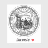 Seal of Providence, Rhode Island, USA Aufkleber (Blatt)