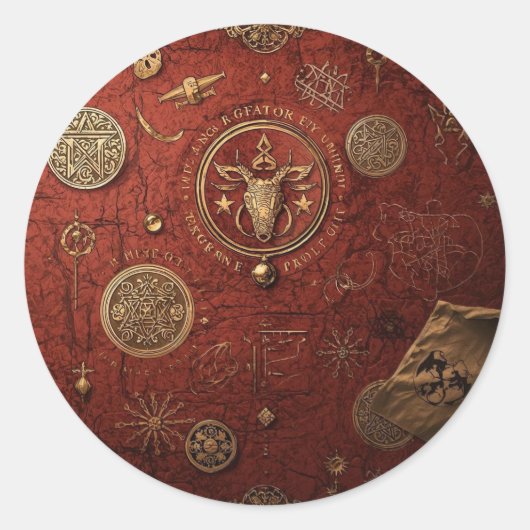 Seal of the Hidden Order Runder Aufkleber (Vorderseite)