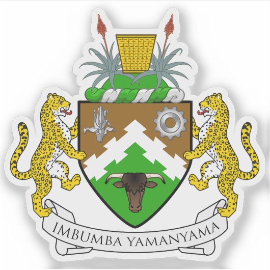 Seal of Transkei, the Republic of South Africa Aufkleber (Vorderseite)