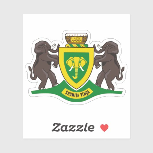 Seal of Venda, the Republic of South Africa Aufkleber (Blatt)