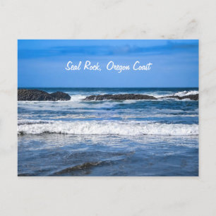 Seal Rock Oregon Coast On Pacific Ocean Postkarte