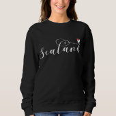 Sealand Flag im Herzen, Fürstentum Sealand Sweatshirt (Vorderseite)