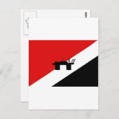 Sealand-Flagge Postkarte (Vorne/Hinten)