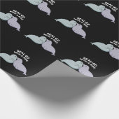 Sealed with a Kiss Funny Sea Lion Siegel Puff Dark Geschenkpapier (Ecke)