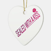 sealed with a kiss love quotes keramik ornament (Links)