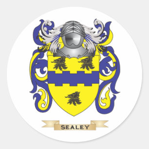 Sealey Coat of Arms (Familienwappen) Runder Aufkleber